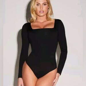 Ta3 Squarey Long Sleeve Bodysuit Small